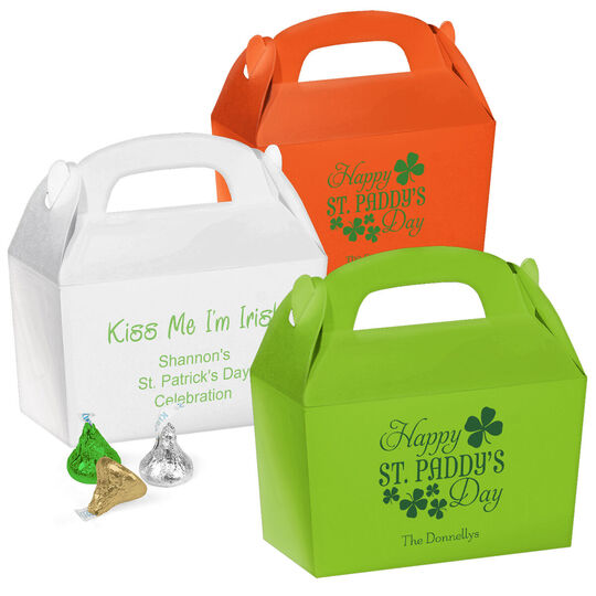 Design Your Own St. Patrick's Day Gable Favor Boxes